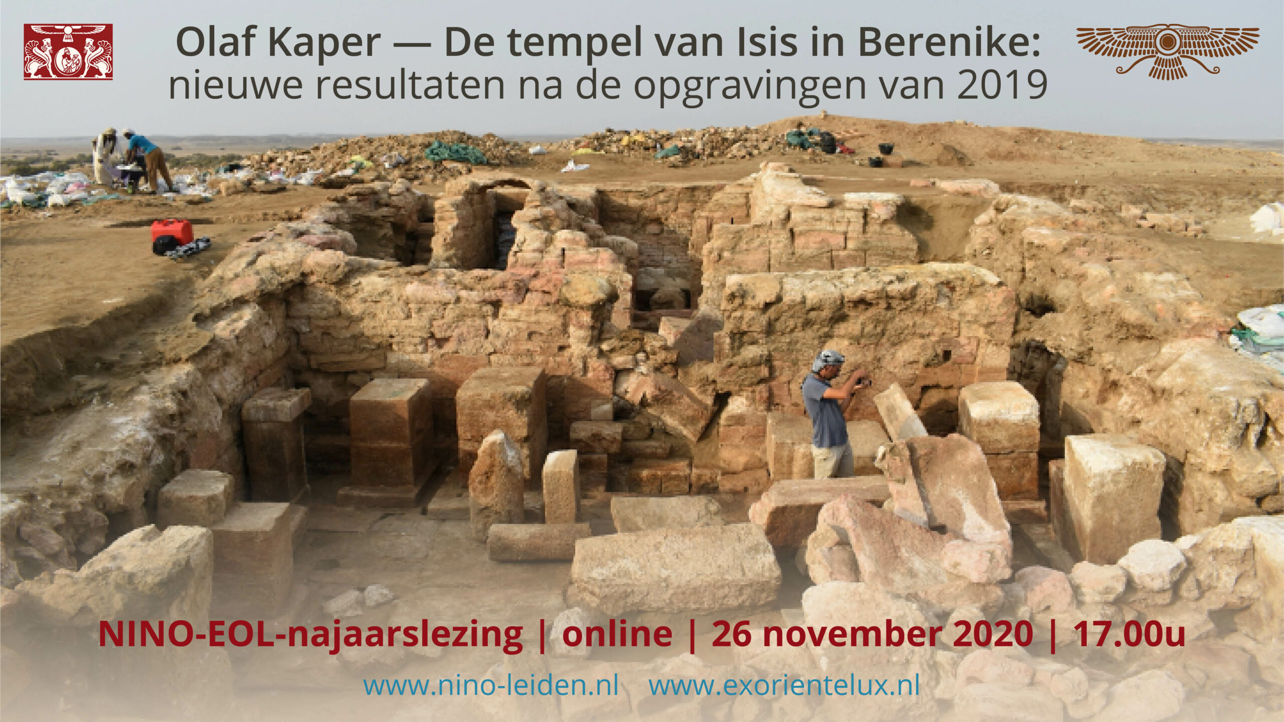 26 november | NINO-EOL lezing: De tempel van Isis in Berenike